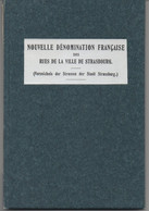 ALSACE - STRASBOURG /1920's LIVRE DENOMINATION FRANCAIS/ALLEMAND ET VICE/VERSA DES RUES (ref CAT128) - Alsace