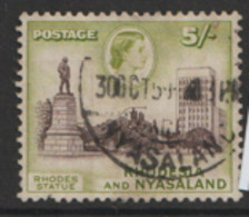 Rhdesia And Nyasaland  1959   SG  29  5/-d   Fine Used - Rhodesië & Nyasaland (1954-1963)