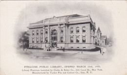 New York Syracuse Public Library Opened 23 March 1905 - Syracuse