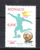 Monaco  - 2002. Real Madrid  E  Luis Figo. MNH - Clubs Mythiques