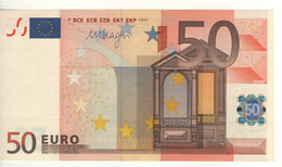 50 EURO  "P"  Olanda    Firma  Draghi     R 044 C4  /  A  - UNC - 50 Euro