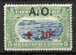 BELGIAN CONGO...." 1918.."......+10c.....A.O. GERMAN EAST AFRICA......MH... - Unused Stamps