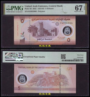 United Arab Emirates / UAE 5 Dirhams (2021),  Polymer, PMG67 - Emiratos Arabes Unidos