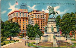 Virginia Richmond Washington Monument And Hotel Richmond - Richmond