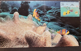 SB) 1994 UNITED STATES - USA,  WONDER OF THE SEA, DIVER, MOTORBOAT, FISHES, MARINE LIFE, FDC XF - 1991-2000