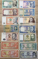 14 Billets Différents Du Pérou / Vendu En L’état - Pérou