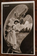 AK 1906 Cpa Artiste Yvonne Garrick Par Reutlinger Femme Elegante Art Nouveau Peintre Elsass Alsace - Other & Unclassified
