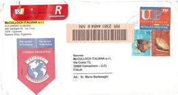 CULTURA MAPUCHE UNIDAD POSTAL RACCOMANDATA INTERNAZIONALE PER ITALIA - Covers & Documents