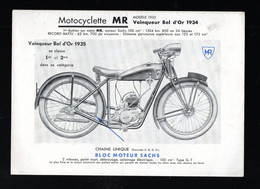 (moto  ) Motocyclettes MR MANDILLE ET ROUX     C1935  (PPP40959) - Motos