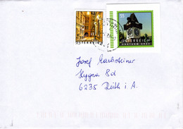 Brief Von 8234 Eisenstadt Mit 101 Cent Mischfrankatur Uhrturm Graz  2023 - Storia Postale