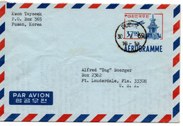 64229 - Suedkorea - 1969 - 37W GAAerogramm PUSAN -> Fort Lauderdale, FL (USA) - Korea (Süd-)