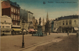 Verviers // Place Du Martyr Et Monument Chapuis  (Color)1923  Rare - Verviers
