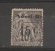 Nossi- Bé_(1891) _  Taxe -15c S 10 Signé Brun N°13 - Usati