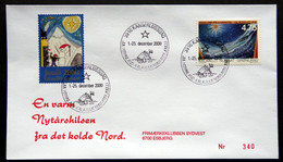 Greenland 2000  Cover  Minr.360  KANGERLUSSUA   (lot  789 ) - Lettres & Documents
