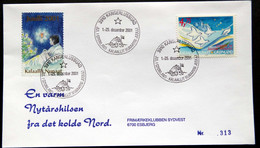 Greenland 2001 Cover  Minr.375 KANGERLUSSUA   (lot  790 ) - Brieven En Documenten