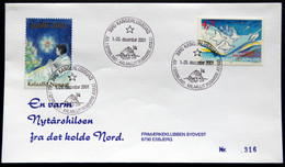 Greenland 2001 Cover  Minr.375 KANGERLUSSUA   (lot  790 ) - Brieven En Documenten