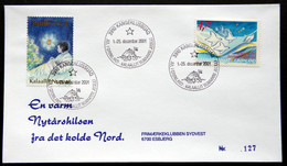 Greenland 2001 Cover  Minr.375 KANGERLUSSUA   (lot  790 ) - Brieven En Documenten