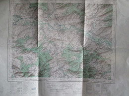 ARCIS Sur AUBE   Carte Topographique Type 1922  Au 1 : 50 000ème - Levés De 1944-45 - Cartes Topographiques