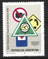 ARGENTINE. N°1327 De 1982. Panneaux Routiers. - Accidents & Road Safety