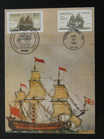 Carte Maximum Card Bateau Concord Ship Boat émission Conjointe Joint Issue Germany USA 1983 - Cartoline Maximum