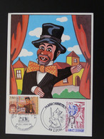 Carte Maximum Card Marionettes Puppets Guignol 69 Lyon 1982 + Villeurbanne 1994 - Marionnetten