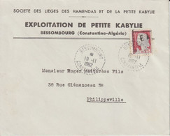 1962 - ETAT ALGERIEN - SURCHARGE "EA" - ENV. LIEGE PETITE KABYLIE De BESSOMBOURG (BUREAU DISTRIBUTION) ! =>PHILIPPEVILLE - Algérie (1962-...)