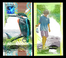 Hybrid Test Note De La Rue 50, Kingfisher Typ A, TDLR-622a, UNC, W/window - Other & Unclassified