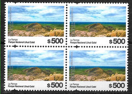 #75230 ARGENTINE,ARGENTINA 2022 NATURE NATIONAL PARK DEFINITIVE NEW HIGH VALUE 500 $ BLOC OF 4 MNH - Unused Stamps