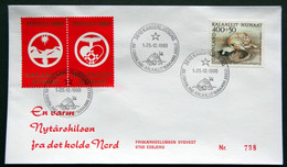 Greenland 1990 Cover  Minr.208  KANGERLUSSUA   (lot  803 ) - Lettres & Documents