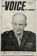 MAGAZINE THE VOICE OF AMERICA 5-6/1951. - ENGLISH EDITION, WORLD PROGRAM SCHEDULES, GENERAL DWIGHT. D. EISENHOWER - Entertainment