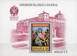 Gemälde 1989 Spanien Block 34 ** 1€ EXPO Toledo Familie El Gredo Hoja Church M/s Bloc Art Ss Philatelics Sheet Bf Espana - Tableaux