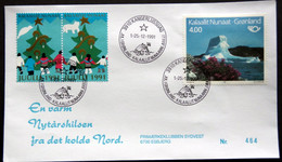 Greenland 1991 Cover  Minr.217  KANGERLUSSUA   (lot  805 ) - Briefe U. Dokumente