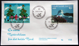 Greenland 1991 Cover  Minr.217  KANGERLUSSUA   (lot  805 ) - Brieven En Documenten