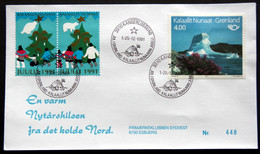 Greenland 1991 Cover  Minr.217  KANGERLUSSUA   (lot  805 ) - Brieven En Documenten