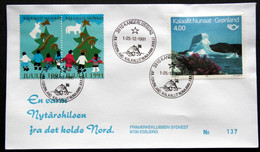 Greenland 1991 Cover  Minr.217  KANGERLUSSUA   (lot  805 ) - Brieven En Documenten