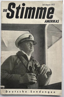 MAGAZINE THE VOICE OF AMERICA /DIE STIMME AMERIKAS 7-8/1952. - GERMAN EDITION, DEUTSCHE SENDUNGEN - Divertimento