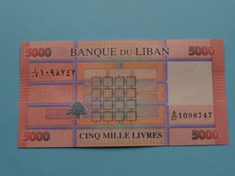 5000 Livres - 5 Mille ( Banque De Liban ) Lebanon 2014-2019 ( For Grade, Please See SCANS ) UNC ! - Libano