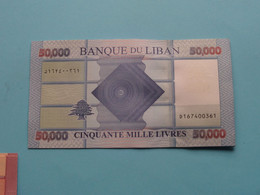 50000 Livres - Cinquante Mille ( Banque De Liban ) Lebanon 2014-2019 ( For Grade, Please See SCANS ) UNC ! - Lebanon
