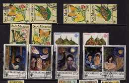 Saint-Marin - Papillons - Europa - Tableaux - Obliteres - Used Stamps