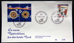 Greenland 1992 Cover  Minr.229  KANGERLUSSUA   (lot  806 ) - Covers & Documents