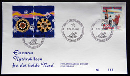 Greenland 1992 Cover  Minr.229  KANGERLUSSUA   (lot  806 ) - Cartas & Documentos