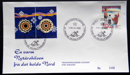 Greenland 1992 Cover  Minr.229  KANGERLUSSUA   (lot  806 ) - Covers & Documents