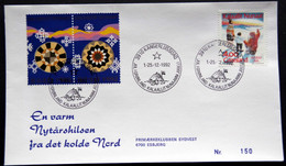 Greenland 1992 Cover  Minr.229  KANGERLUSSUA   (lot  806 ) - Brieven En Documenten