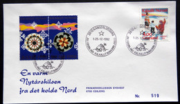 Greenland 1992 Cover  Minr.229  KANGERLUSSUA   (lot  806 ) - Covers & Documents