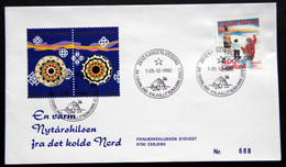 Greenland 1992 Cover  Minr.229  KANGERLUSSUA   (lot  806 ) - Lettres & Documents