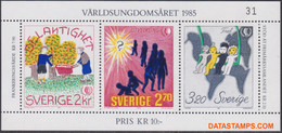 Zweden 1985 - Mi:BL 13, Yv:BL 13, Block - XX - Year Of Youth - Blocs-feuillets
