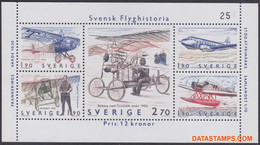Zweden 1984 - Mi:BL 12, Yv:BL 12, Block - XX - Aviation - Blocks & Sheetlets
