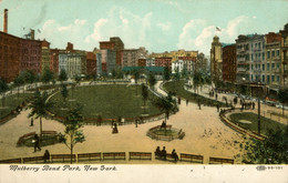 Vintage U.S. Postcard - NEW-YORK 1908 - Mulberry Bend Park - _ Ref 96-101 * 2 Scan* - Parcs & Jardins