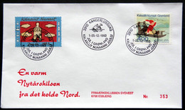 Greenland 1993 Cover  Minr.242  KANGERLUSSUA   (lot  807 ) - Briefe U. Dokumente