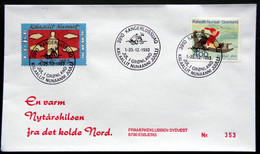Greenland 1993 Cover  Minr.242  KANGERLUSSUA   (lot  807 ) - Storia Postale